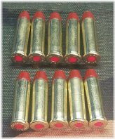 Red Brass 38 Special Weighted Caps - Set of 10