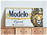 Modelo License Plate Tin Metal Sign