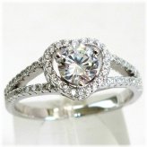 Snowflake Sparkle Sterling Silver Ring