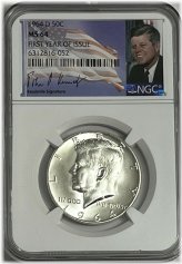 First Year Silver Coin with JFK Signature