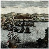 Callao Peru 1719 Historic Bird's Eye View Map