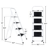 SafeStep Foldable Steel Ladder with Non-Slip Tread