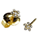 Daisy Gold Ear Studs by Studex System 75