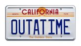 Time Machine License Plate Replica