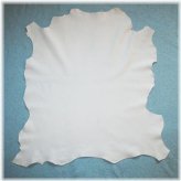 Pure White Sheepskin Leather Hide - Premium Soft Garment Grade