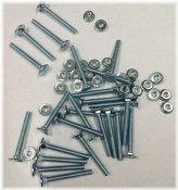 Zinc Flat Head Carriage Bolts Set