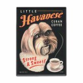 Cuban Coffee Havanese Magnet by Retro Pets