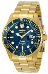 Golden Blue Diver Watch