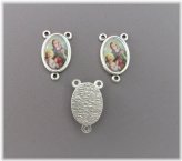 Saint Anne's Silver Rosary Set