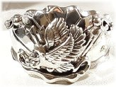 Running Bear Eagle Cast Silver Ring
