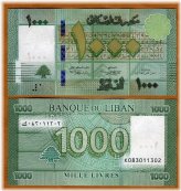 Lebanon 1000 Livres Banknote, 2016 Edition