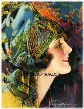 Turbaned Flapper PinUp Print by Rolf Armstrong