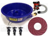 Gold Prospecting Concentrator Kit with Blue Bowl Pan and Dream Mat