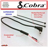 Mirror Power Cord with Barrel Connector by COBRA