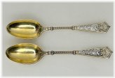Elkington Sterling Silver Aesthetic Coffee Spoons