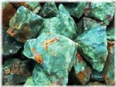 Chrysoprase Rough and Bonus Faceted Gemstone Package