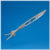 Elegant Pierced Scroll Handle Oyster Fork by Gorham