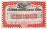 Adirondack Railway Company Stock Certificate