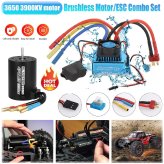 AquaDrive Brushless Motor and ESC Combo Set for 1/10 RC Vehicles