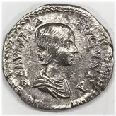 Plautilla AR Denarius - 212 AD Roman Coin