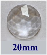 Crystal Clear Round Faceted Jewel