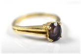 Amethyst Gold Band