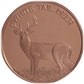 White Tail Deer Copper Round