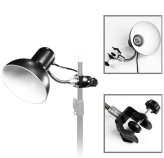 Adjustable Gooseneck Light Head with C-Clamp for Photography Studio