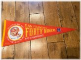 49er's Super Bowl XVI Vintage Pennant