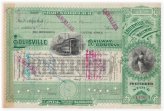 Louisville Railway Railroad Stock Certificate Collection