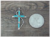 Southwestern Turquoise Cross Pendant - Kaamasse