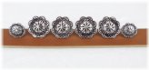 Watt's Wood-Screw Concho Set for Western Saddles and Tack