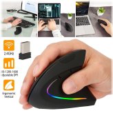 ComfortNav Wireless Optical Mouse with Vertical Design and 6 Programmable Keys