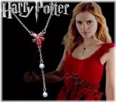 Hermione's Red Flower Necklace Replica