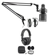 Streamer's Audio Kit: Microphone, Headphones, and Boom Arm