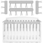 Bubble Fleece Crib Rail Covers