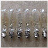 Salt Lamp Bulbs - 15 Watt, Candelabra, Clear (25 Pack)