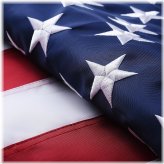 Patriotic Pride Embroidered American Flag