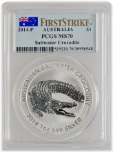 Saltwater Crocodile Silver Commemorative Coin