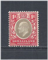 Edwardian Car & Black Stamp - Somaliland Protectorate Issue