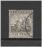 Barbados Colony Badge Stamp