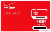 Verizon 4G LTE SIM Card