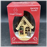 Gingerbread Cottage Wooden Ornament