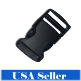 Black Strap Buckle Clasp - 1 Inch / 2.5 CM