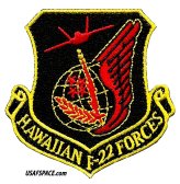 Hawaiian F-22 Forces Patch - 199th Fighter Squadron - Pearl Harbor/Hickam