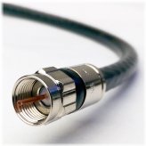 Shielded Coaxial Cable with Anti-UV F-Connectors