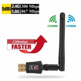 Dual Band WiFi Antenna Adapter - AC1200 Mbps