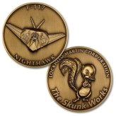 Stealth F-117 Nighthawk Challenge Coin