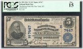 Battery Park National Bank of New York 1902 $5 Note