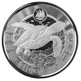 Cayman Islands Loggerhead Turtle Silver Coin